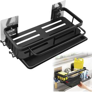 CYSLMUK - Organizador de fregadero de pared - Aluminio/ABS - Drenaje CYSLMUK - Organizador de fregadero de pared - Aluminio/ABS - Drenaje