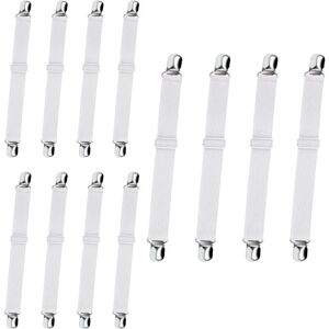 CYSLMUK - 12-pack Elastic Sheet Clips - Bed sheet fasteners CYSLMUK - 12-pack Elastic Sheet Clips - Bed sheet fasteners