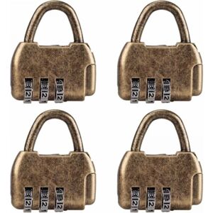 CYSLMUK - 4-mini-locks - Vintage - Initial 0-0-0 - Padlock CYSLMUK - 4-mini-locks - Vintage - Initial 0-0-0 - Padlock
