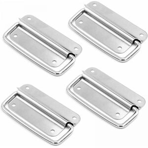 CYSLMUK - Foldable steel handles - Stainless steel - 4 pcs - Handle CYSLMUK - Foldable steel handles - Stainless steel - 4 pcs - Handle