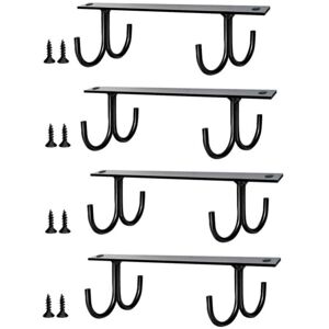 CYSLMUK - Under-cabinet Coffee Cup Holder 4-Piece - Black CYSLMUK - Under-cabinet Coffee Cup Holder 4-Piece - Black