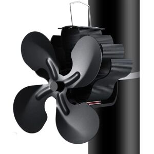 Cyslmuk - Ventilador de estufa 4B - 4 aspas - accionado por calor - Ventilador de estufa Cyslmuk - Ventilador de estufa 4B - 4 aspas - accionado por calor - Ventilador de estufa