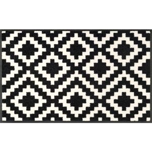 Alfombra de puerta lavable Kleen-Tex Kalmar - Interior Rectangular en Blanco y Negro Alfombra de puerta lavable Kleen-Tex Kalmar - Interior Rectangular en Blanco y Negro