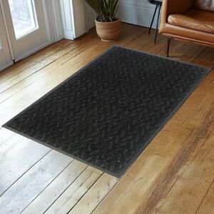 KLEEN-TEX Duo Charcoal Carpet - 60x90cm, Non-slip, Washable KLEEN-TEX Duo Charcoal Carpet - 60x90cm, Non-slip, Washable