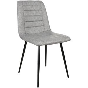 Xora Szék - Világosszürke szövet - Acél váz - 45x86x55 cm - Modern dizájn Xora Szék - Világosszürke szövet - Acél váz - 45x86x55 cm - Modern dizájn
