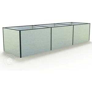 GFP Aluminium Højbede - Udvideligt, Vejrbestandigt - 351x77x77 cm GFP Aluminium Højbede - Udvideligt, Vejrbestandigt - 351x77x77 cm