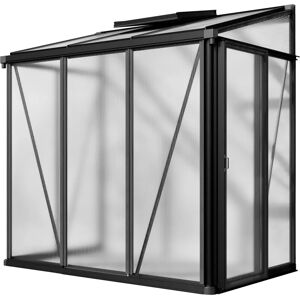 GFP - 137x132 cm Lean-to Greenhouse - Aluminum, Polycarbonate Panels, UV-Resistant - Greenhouse GFP - 137x132 cm Lean-to Greenhouse - Aluminum, Polycarbonate Panels, UV-Resistant - Greenhouse