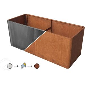 Primeyard Corten Steel Raised Garden Bed - Rust Finish Primeyard Corten Steel Raised Garden Bed - Rust Finish