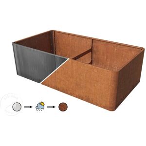 PRIMEYARD Corten Steel Raised Garden Bed - 200x107x60 cm PRIMEYARD Corten Steel Raised Garden Bed - 200x107x60 cm