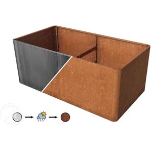 PRIMEYARD Corten Steel Raised Garden Bed - Durable, Weather-Resistant PRIMEYARD Corten Steel Raised Garden Bed - Durable, Weather-Resistant