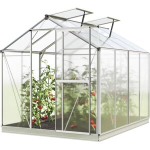 GFP Aluminum Greenhouse 192x256cm - Twin-Wall Polycarbonate - XL Set GFP Aluminum Greenhouse 192x256cm - Twin-Wall Polycarbonate - XL Set