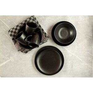 Mäser Essential Schwarzes 12-teiliges Steinzeug Geschirr-Set - Geschirr-Set Mäser Essential Schwarzes 12-teiliges Steinzeug Geschirr-Set - Geschirr-Set