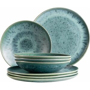 Mäser Carellia Blau Steinzeug Geschirrset - Für 4 Personen - 8 Teile Mäser Carellia Blau Steinzeug Geschirrset - Für 4 Personen - 8 Teile