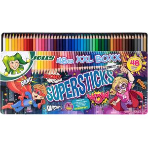 Jolly Supersticks Buntstifte XXL Box - Kinder unschädlich, bruchfest - 48 Jolly Supersticks Buntstifte XXL Box - Kinder unschädlich, bruchfest - 48