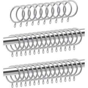 GOTRAYS - juego de 40 aros para cortinas - diámetro interior 30 mm - metal GOTRAYS - juego de 40 aros para cortinas - diámetro interior 30 mm - metal