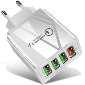 GreenZech 4 Ports USB Fast Charging QC3.0 Power Adapter - Power Adapter GreenZech 4 Ports USB Fast Charging QC3.0 Power Adapter - Power Adapter