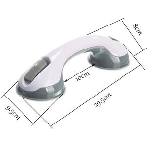 SERBIA - Grigio) 1 maniglia per vasca di sicurezza - 29.5x9.5x8 cm - Badewannen-Sicherheitsgriff SERBIA - Grigio) 1 maniglia per vasca di sicurezza - 29.5x9.5x8 cm - Badewannen-Sicherheitsgriff
