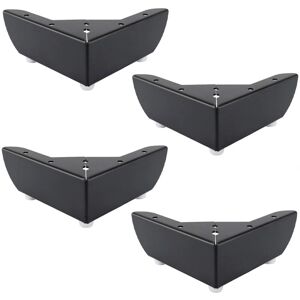 Linghhang - 55mm metal feet - Black - Plate 146x146 - Furniture feet Linghhang - 55mm metal feet - Black - Plate 146x146 - Furniture feet