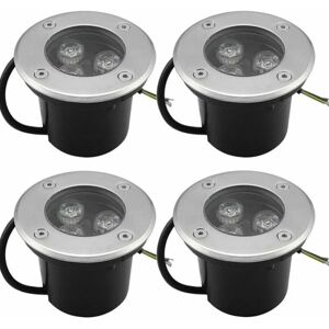 Ccykxa 4er Pack Außen LED Einbauspot - IP65, 3W, 270 Lumen Ccykxa 4er Pack Außen LED Einbauspot - IP65, 3W, 270 Lumen