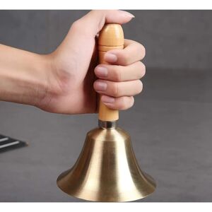 Sztxj 11cm Brass Hand Call Bell - Loud and Clear Sound Sztxj 11cm Brass Hand Call Bell - Loud and Clear Sound