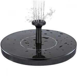 Sztxj Solar Fountain - 16 cm Diameter, Black - Garden Decor Sztxj Solar Fountain - 16 cm Diameter, Black - Garden Decor