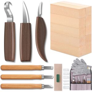 Ccykxa - 20-teiliges Holzschnitzeisen-Set - Chrom-Vanadium-Klinge - Schnitzeisen Ccykxa - 20-teiliges Holzschnitzeisen-Set - Chrom-Vanadium-Klinge - Schnitzeisen