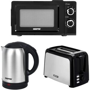 Geepas - 2-Slice Toaster, Kettle & Microwave - Appliance Set Geepas - 2-Slice Toaster, Kettle & Microwave - Appliance Set