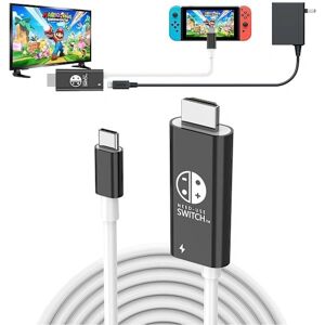 Nintendo Switch HDMI 4K 30Hz - 3-i-1 USB C Kabel Nintendo Switch HDMI 4K 30Hz - 3-i-1 USB C Kabel