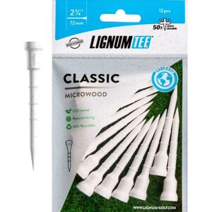 Lignum Hvide Plastiktee 72mm Pakke med 12 Lignum Hvide Plastiktee 72mm Pakke med 12