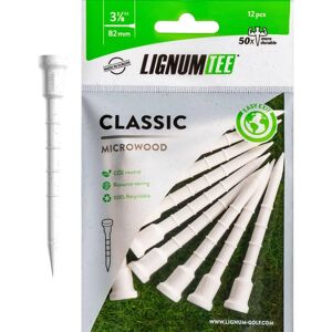 Lignum Tee de Golf 82mm - Blanc - Système de bagues ergonomique Lignum Tee de Golf 82mm - Blanc - Système de bagues ergonomique
