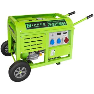 Zipper ZI-STE8004 Generator - 7000 W Benzyna, Czarny/Zielony Zipper ZI-STE8004 Generator - 7000 W Benzyna, Czarny/Zielony