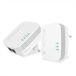Adaptateur réseau PowerLine Strong - 600 Mbit/s Wi-Fi Blanc 2 pcs - Publicité Adaptateur réseau PowerLine Strong - 600 Mbit/s Wi-Fi Blanc 2 pcs - Publicité