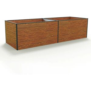 GFP Aluminium Wood-Finish Raised Garden Bed - 297x77x77 cm GFP Aluminium Wood-Finish Raised Garden Bed - 297x77x77 cm