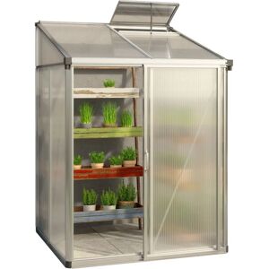 GFP 1.51x1.47m Lean-to Greenhouse - Polycarbonate Panels 10mm - Aluminium GFP 1.51x1.47m Lean-to Greenhouse - Polycarbonate Panels 10mm - Aluminium