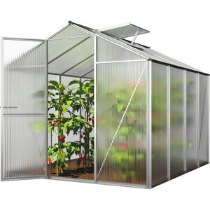 GFP drivhus 1,92x2,56 m - Aluminium, Polycarbonat, UV-resistent GFP drivhus 1,92x2,56 m - Aluminium, Polycarbonat, UV-resistent