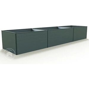 Cama de jardín elevada de aluminio GFP - Expandible Antracita - 490x77cm Cama de jardín elevada de aluminio GFP - Expandible Antracita - 490x77cm