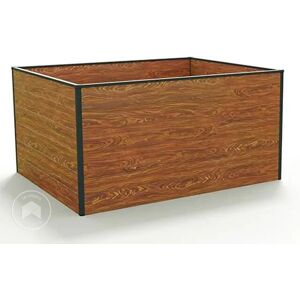 Cama de jardín elevada GFP - Aluminio, acabado madera - 1,19x1,5m Cama de jardín elevada GFP - Aluminio, acabado madera - 1,19x1,5m