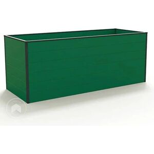 GFP Aluminium Green Raised Garden Bed - 195x77x77cm GFP Aluminium Green Raised Garden Bed - 195x77x77cm