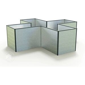GFP Aluminium Upphöjd Trädgårdsbädd 2,69x2,69m Vattentät - Trädgård GFP Aluminium Upphöjd Trädgårdsbädd 2,69x2,69m Vattentät - Trädgård