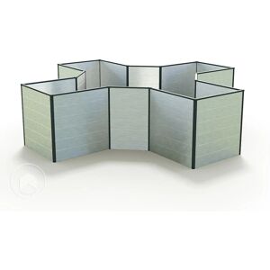 GFP Aluminium højbede - 2,9x2,9m, Antracit - Vandtæt GFP Aluminium højbede - 2,9x2,9m, Antracit - Vandtæt