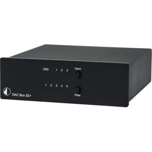 Pro-Ject DAC BOX S2+ - Unterstützt DSD256, 3 Digitale Eingänge - Schwarz Pro-Ject DAC BOX S2+ - Unterstützt DSD256, 3 Digitale Eingänge - Schwarz