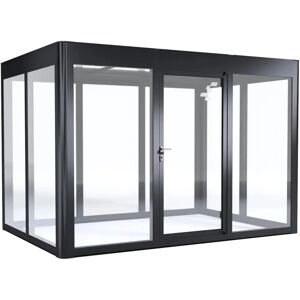 SunElements SunGarden Infinity 3.2 Gartenhaus Anthrazit - Garden House SunElements SunGarden Infinity 3.2 Gartenhaus Anthrazit - Garden House