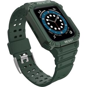 Hurtel Grünes Apple Watch Schutzgehäuse & Armband - 41/40/38mm Hurtel Grünes Apple Watch Schutzgehäuse & Armband - 41/40/38mm