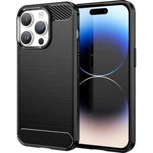 Hurtel iPhone 14 Pro kulfibercover - Sort - Mobilcover Hurtel iPhone 14 Pro kulfibercover - Sort - Mobilcover