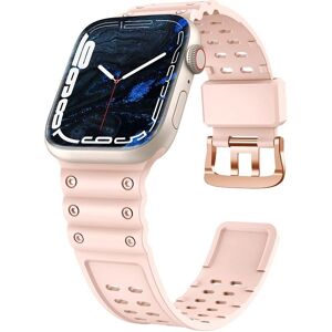 Růžový třívrstvý pásek Hurtel pro Apple Watch - 41/40/38mm Růžový třívrstvý pásek Hurtel pro Apple Watch - 41/40/38mm