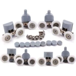 MARCA - Roulettes de porte 25mm 8pcs - Roulettes de porte de douche - Publicité MARCA - Roulettes de porte 25mm 8pcs - Roulettes de porte de douche - Publicité