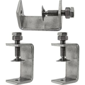 Linghhang 3 abrazaderas en acero inoxidable - 65mm para carpintería, construcción Linghhang 3 abrazaderas en acero inoxidable - 65mm para carpintería, construcción