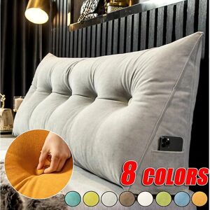 RC HOME Headboard Pillow Triangle Cushion Backrest Pain Relief Sofa Waist Cushion - White RC HOME Headboard Pillow Triangle Cushion Backrest Pain Relief Sofa Waist Cushion - White