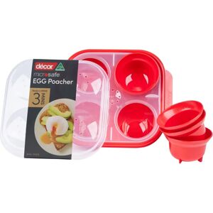 Décor Egg Poacher Maker - Microwave Steam 4x Egg Poacher Maker for Perfectly Cooked Eggs in Minutes Décor Egg Poacher Maker - Microwave Steam 4x Egg Poacher Maker for Perfectly Cooked Eggs in Minutes