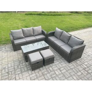Fimous - 8-Sitzer - Korbwaren - Rattan - Gartenmöbel-Set Fimous - 8-Sitzer - Korbwaren - Rattan - Gartenmöbel-Set